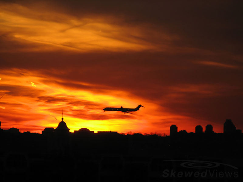 Sunset over DC