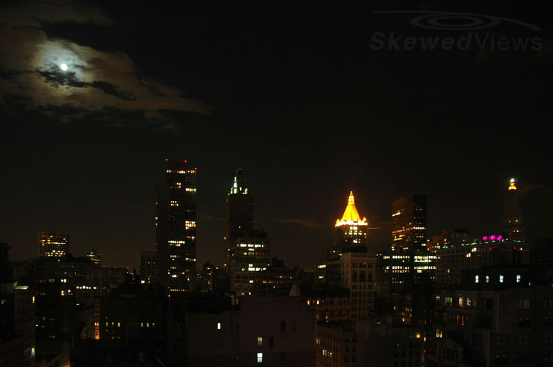 Moon over New York