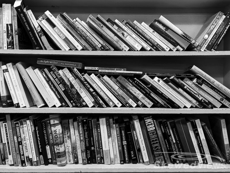 Bookshelf (black & white)