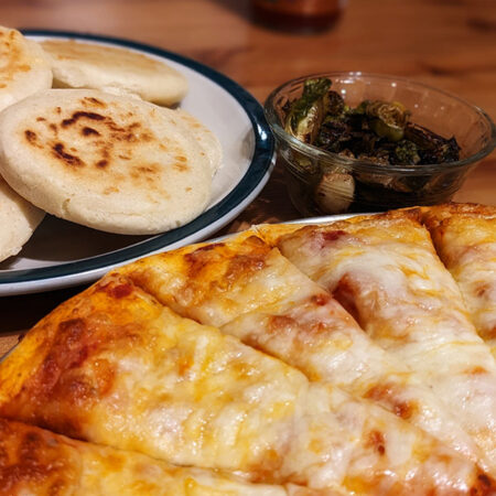 Arepas and Pizza