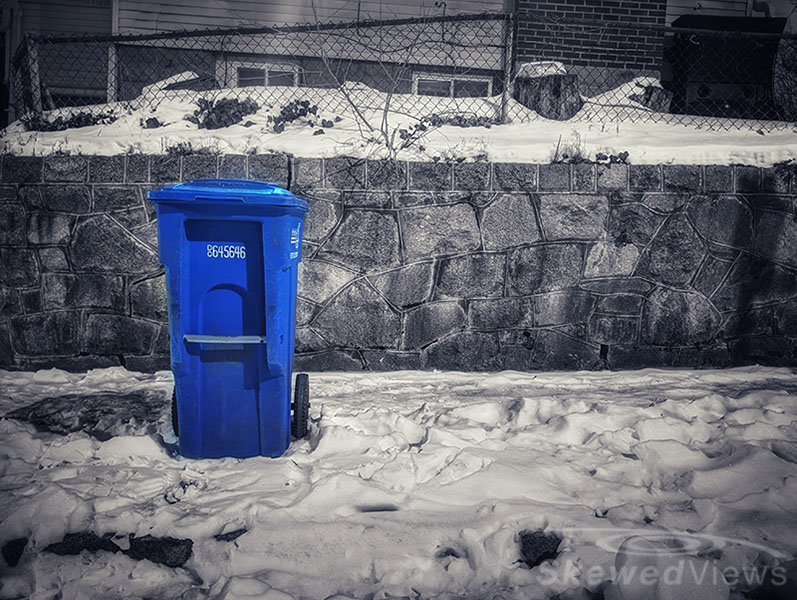 Recycling in the Snow